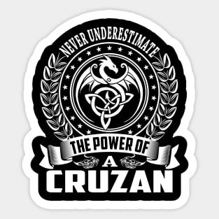 CRUZAN Sticker
